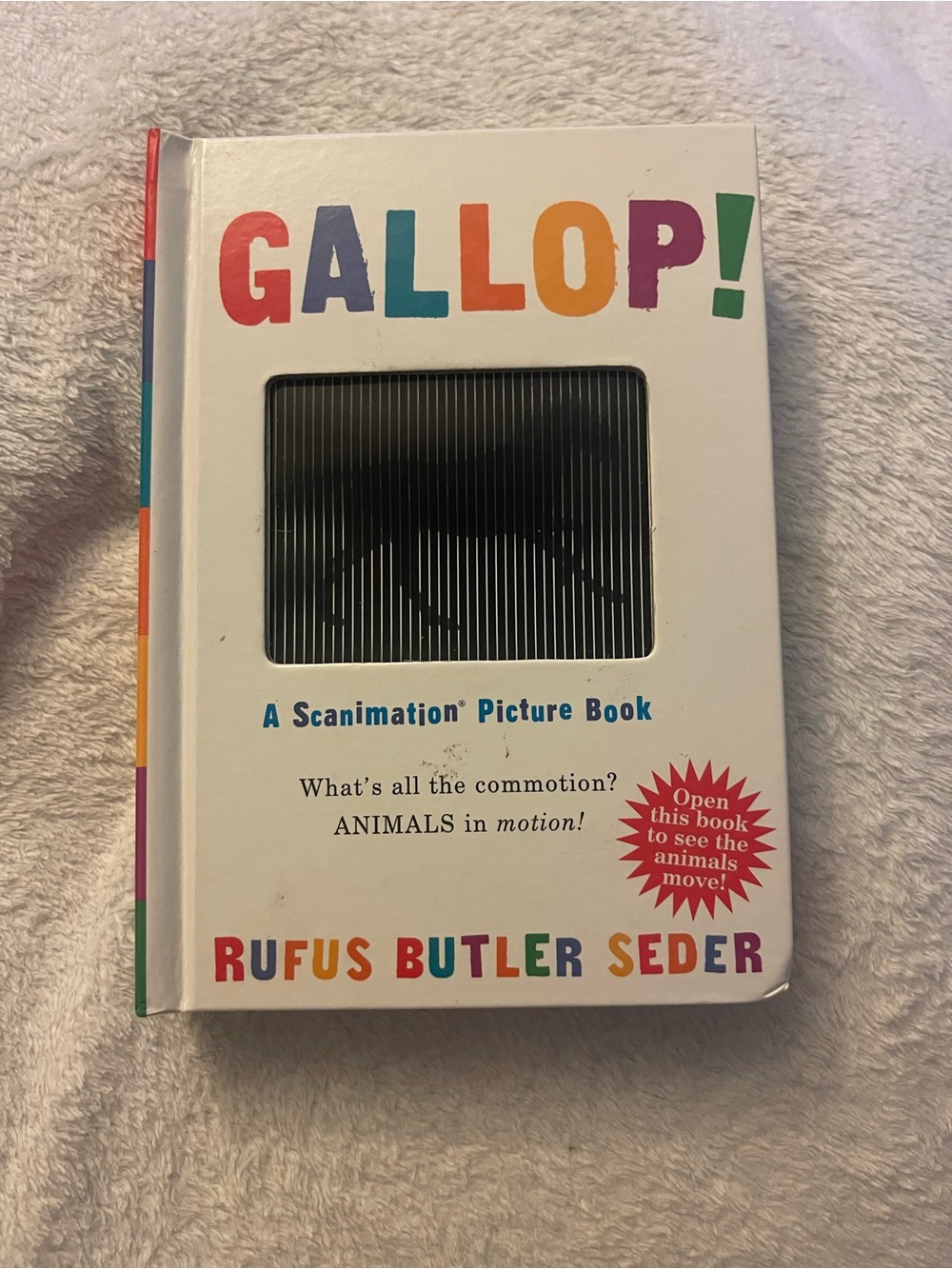 Gallop! Interactive Kids Picture Book - Colorful White Cover